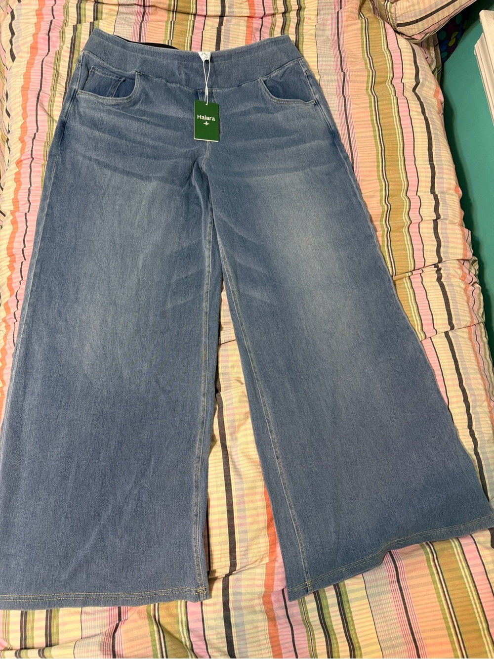 1X Halara Flex™ High Waisted Wide Leg Jeans, NWT, $30